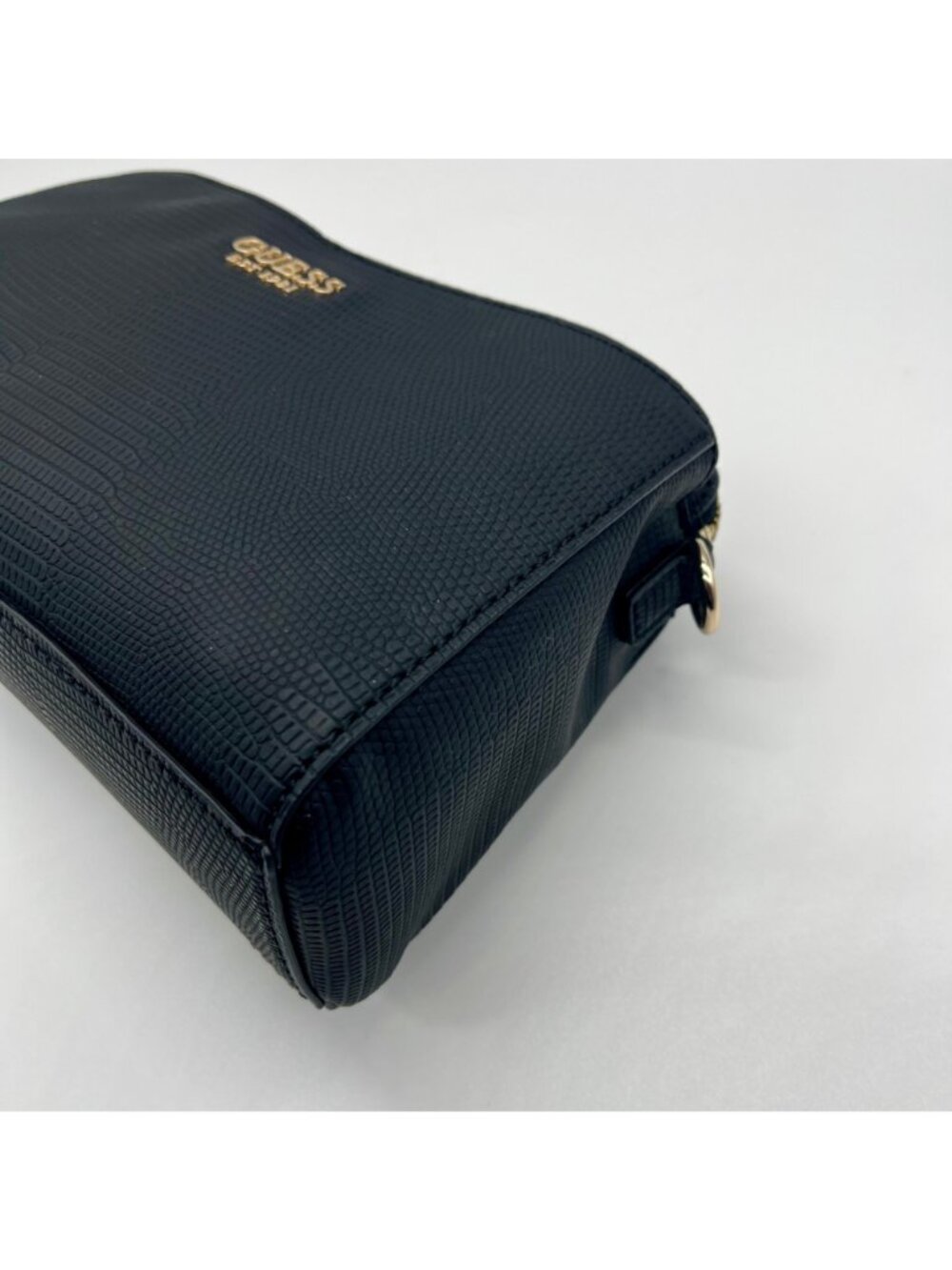 Guess Black Triple Compartment Leather Crossbody Bag - Picture 6 of 12